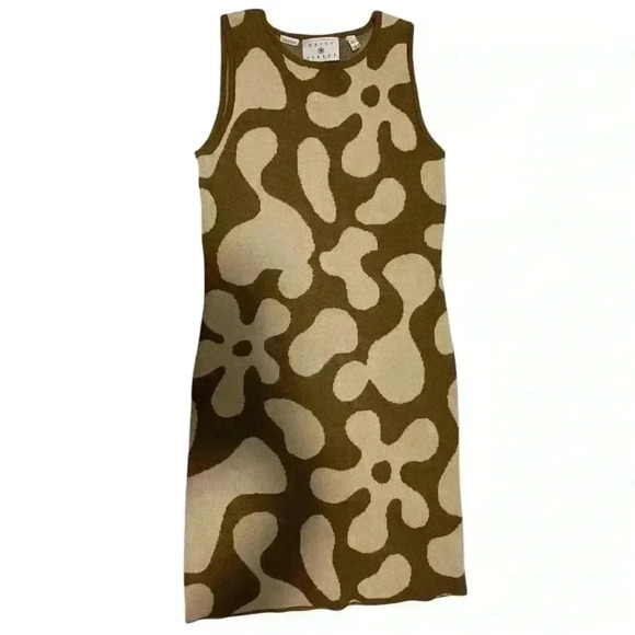 DAISY STREET KNITTED FLORAL  MINI DRESS - Picture 3 of 9